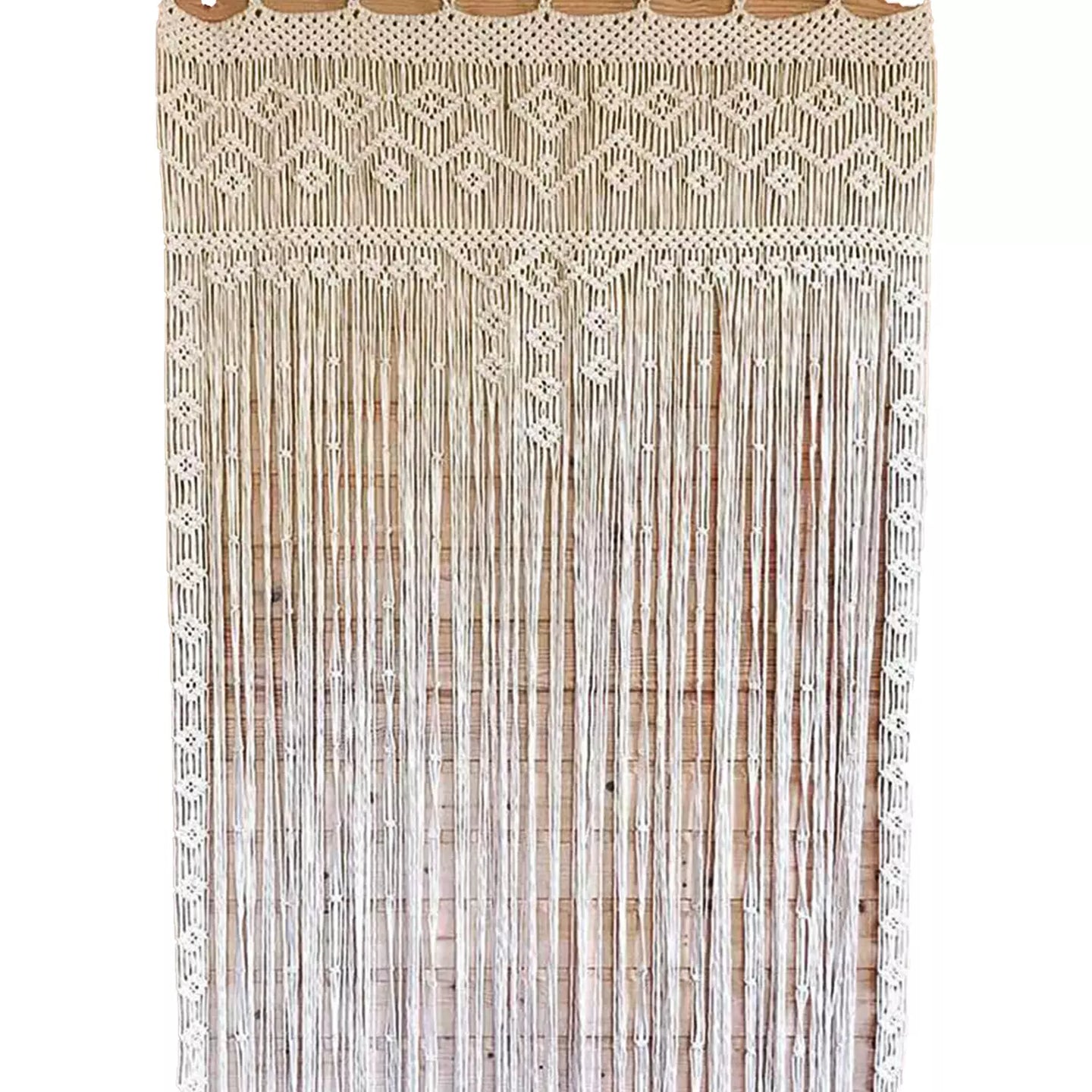 Handmade Macrame Curtains For Windows 8 feet - Leechoo